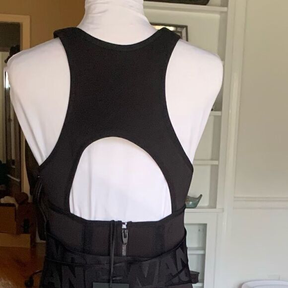 Alexander Wang H&M Black Neoprene Scuba Dress Sz 6 - Picture 4 of 13